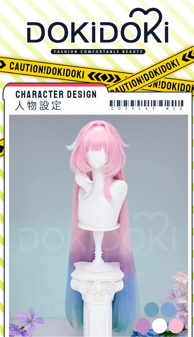 IN STOCK Evernight Cyrene Dan Heng Wig Game Honkai: Star Rail DokiDoki Dan Heng Permansor Terrae Horns Cyrene 120cm Wig