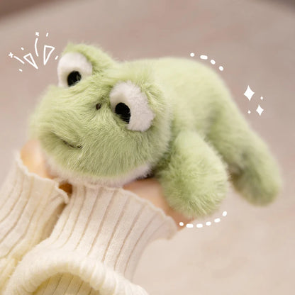 18cm Cartoon Lying Stuffed Animal Cute Horse Duck Cow Frog Plushies Kawaii Office Companion Plush Wrist Pad Wrist Support Doll