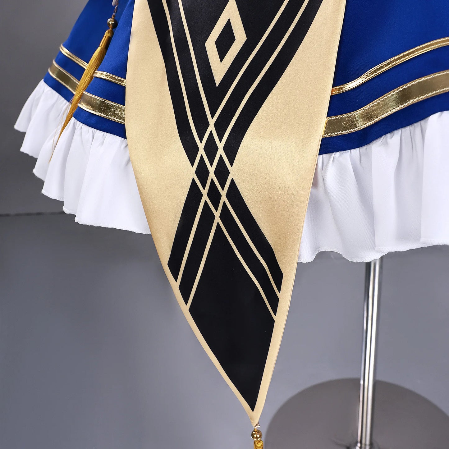 iCoser Honkai Star Rail Fate Saber Cosplay Costume Wig Blue Dress Uniform Outfit Halloween Party for Women Girls Carnival Props