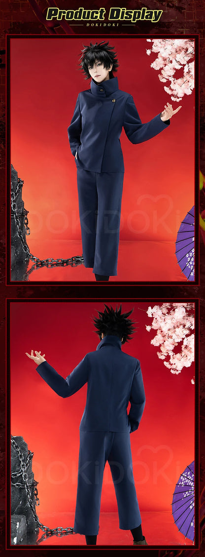 IN STOCK Fushiguro Megumii Cosplay Costume Anime Cosplay【S-3XL】DokiDoki-SR Men Uniform Black Suit Fushiguro Megumii Plus Size