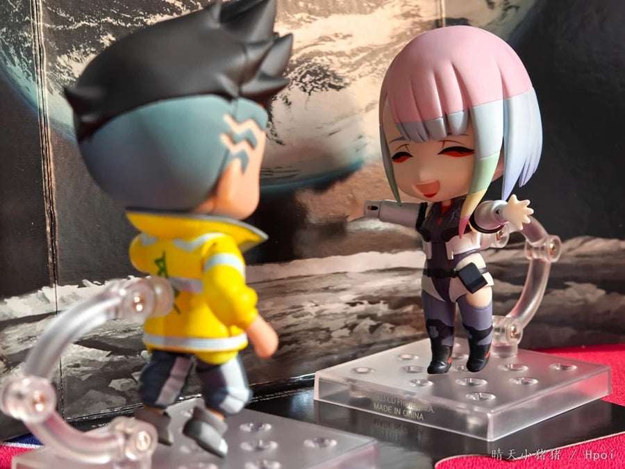 10cm Cyberpunk Edgerunners #2125 David Anime Figure Super Hacker #2109 Lucy Action Figure Street Boy Figurine Collection Toys