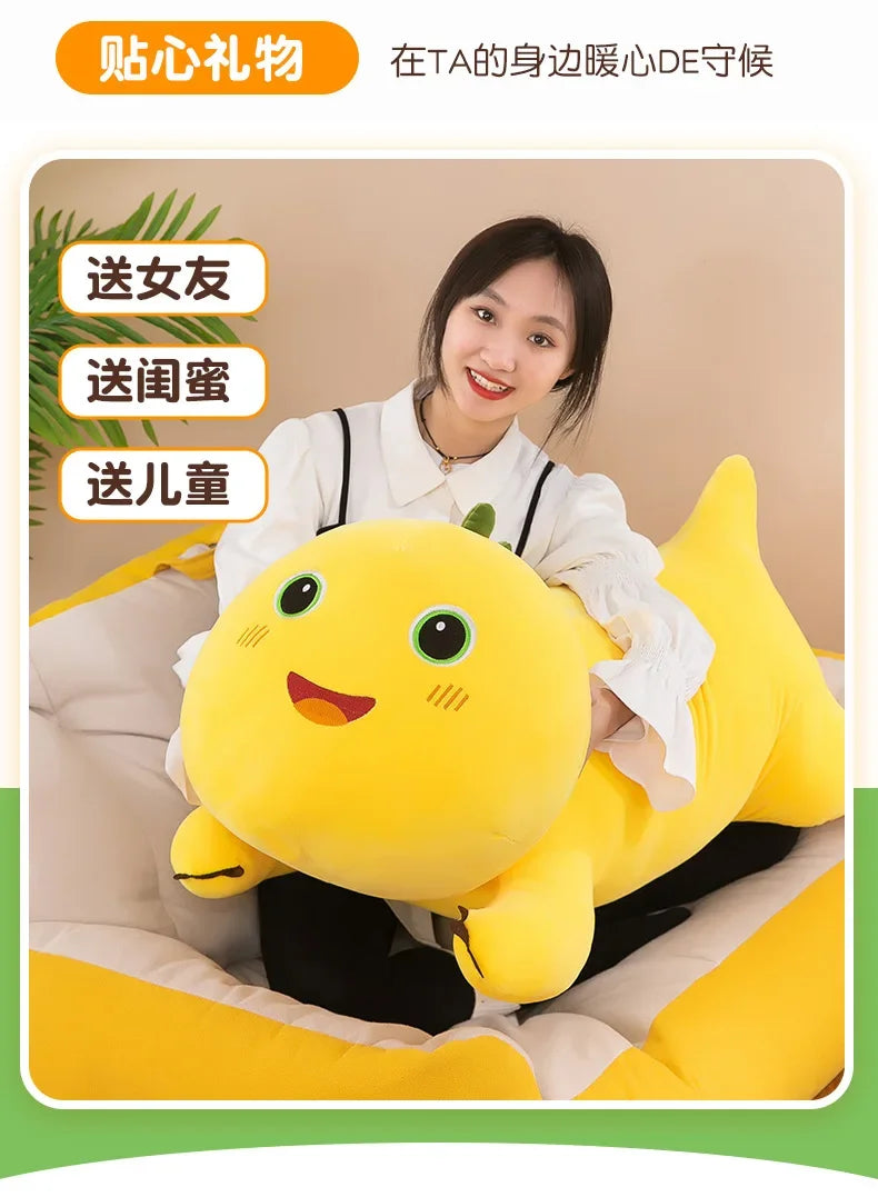 40-80cm Kawaii Milk Dragon Doll Plush Toy Pillow Nailong Stuffed Doll Cartoon Anime Accompany Sleep Toy Kid Birthday Gift