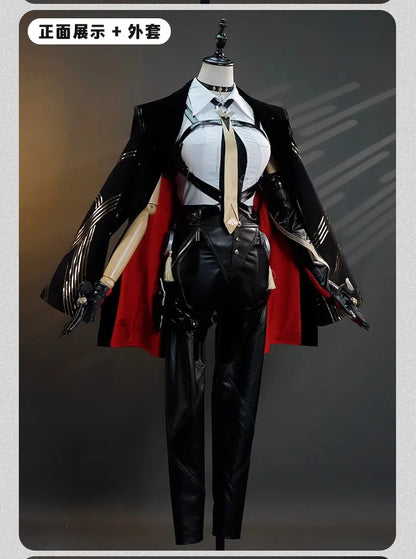 iCoser Zenless Zone Zero Evelyn Chevalier Cosplay Costume Wig Uniform Headwear Earrings Stars of Lyra Halloween Women Carnival