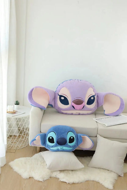 45-110cmGenuine Disney Stitch Double Sided Pillow Cushion Kawaii Soft Stuffed Animal Anime Cartoon Room Decor Kids Birthday Gift