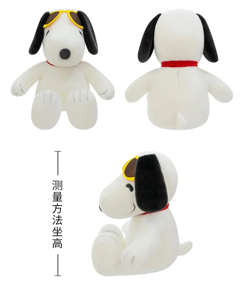 Anime Snoopy Plush Doll Big Ears Dog Plush Toy Cute Children's Doll Gift Snoopy Wearing Sunglasses
