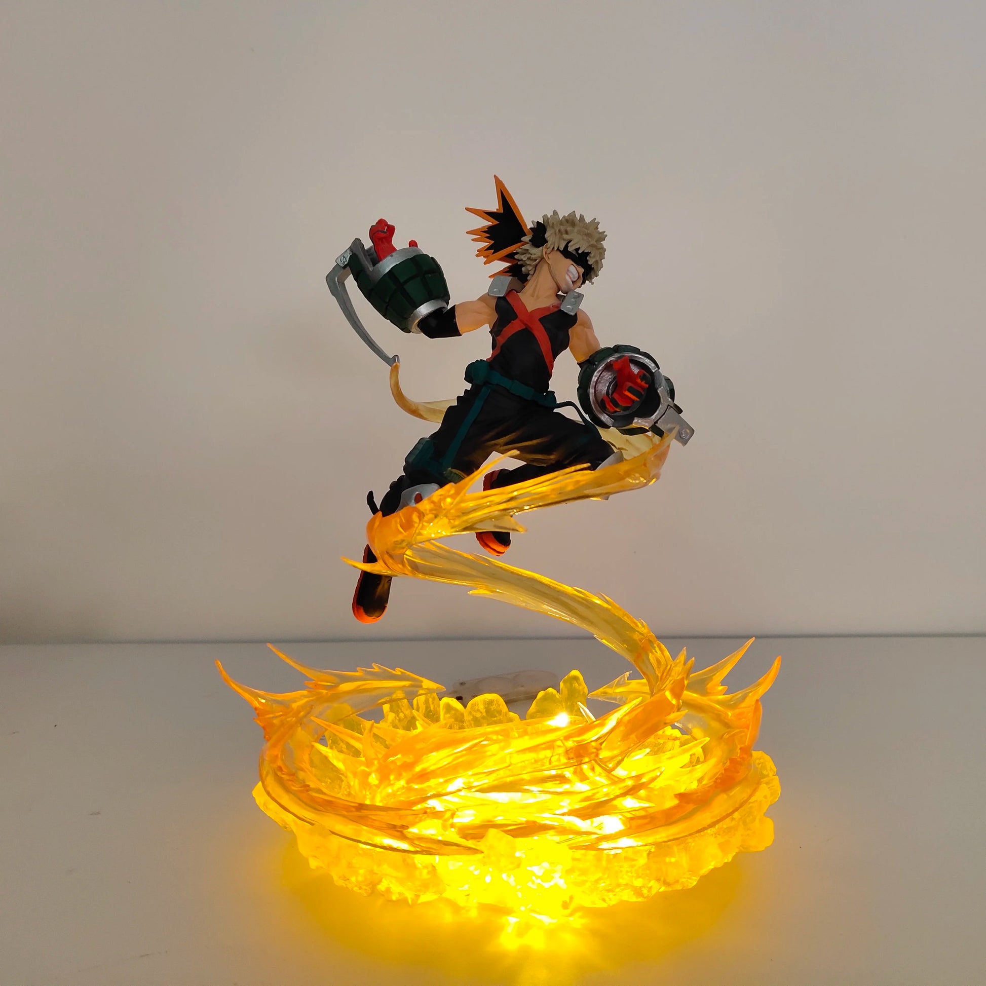 My Hero Academia Midoriya Izuku & Bakugou Katsuki PVC LED Light Action Figure Model Collection Toy