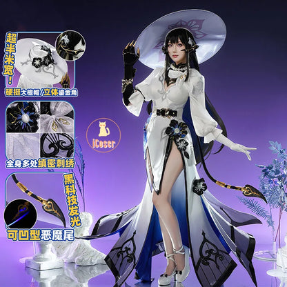 Honkai Star Rail Constance The Dahlia Cosplay Costume Dress Uniform Hat Tail Ever-Flame Mansion Halloween Party Women Girls Cos