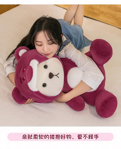 65cm Kawaii Little Bear Plush Doll Cute Soft Anime Lina Bear Plush Doll Cartoon Valentine's Day Birthday Gift Children's Holiday