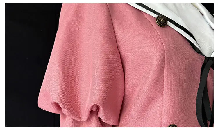 Kaoruko Waguri Cosplay Costume Wig Dress Anime The Fragrant Flower Blooms with Dignity School Uniform Halloween Party Women Girl