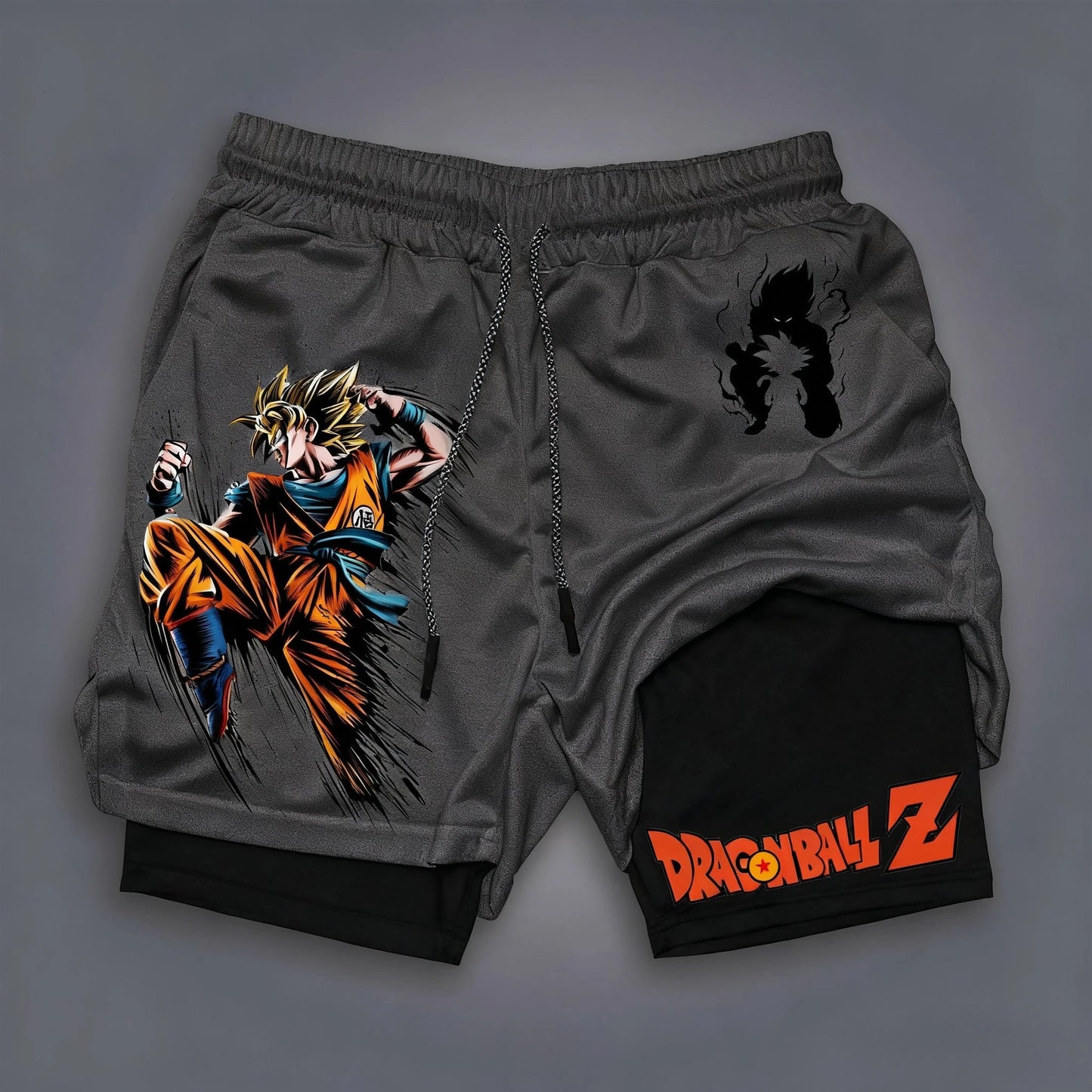 New Anime Dragon Ball Gym Quick Dry Shorts Men Summer Y2k Casual Sports Running Shorts Breathable Mesh Streetwear Fashion Pants