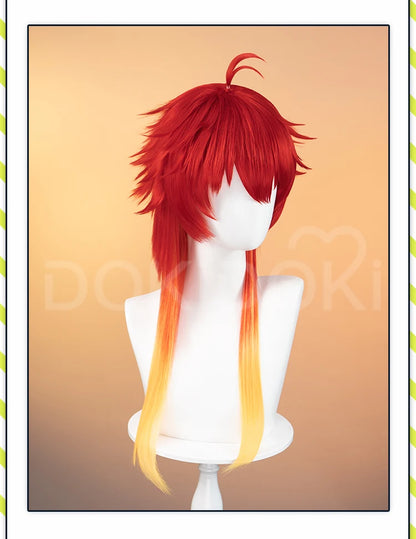 IN STOCK Haruka Sakura Chika Takiishi Wig Anime Wind Breaker Cosplay DokiDoki 32cm Short Hair Haruka Sakura Cosplay Free Cap