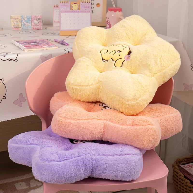 Sanrio Thickened Sitting Cushion Chair Floor My Melody Cinnamoroll Seat Cushion Cartoon Japanese Style Back Cushion Girl