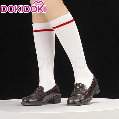 IN STOCK Reii / Asukaa Cosplay Costume DokiDoki-SR Anime Cosplay Women Asukaa Costume Socks Rei School Uniform Halloween Costume