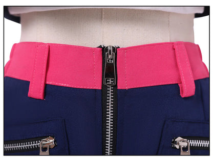 Anime Movie KPop Demon Hunters Rumi Cosplay Costume Yellow Jacket Huntrix Uniform Earrings Halloween Party for Women Girls Props