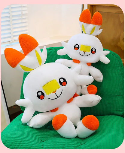 50/70/90cm Big Size Pokemon Scorbunny Anime Plush Stuffed Doll Room Decoration Kawaii Plushies Pillow Ornaments Holiday Gifts