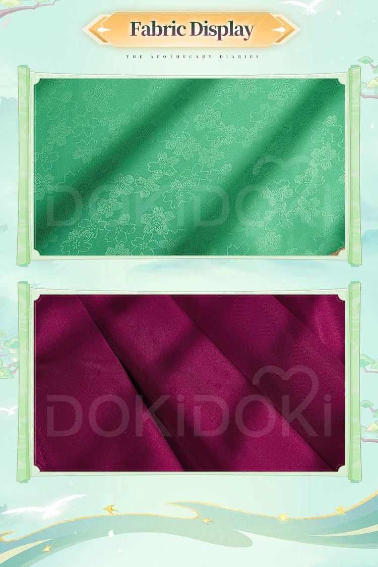 IN STOCK Maomao Jinshi Cosplay Costume Anime The Apothecary Diaries Cosplay【S-2XL】DokiDoki-N Women Men Mao Mao Plus Size