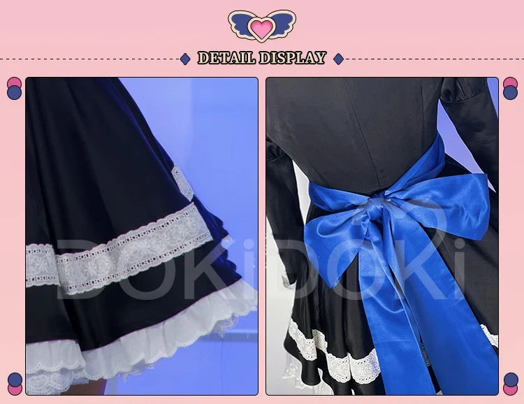 IN STOCK Stocking Cosplay Costume Anime DokiDoki-R Women Stocking Black Dress Cute Women Halloween Cosplay Female Cosplay