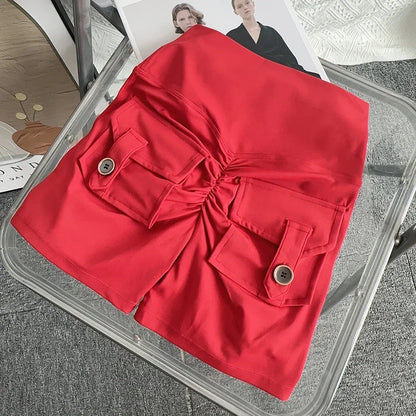 Nude High Waist Peach Butt Sport With Pocket Yoga Shorts Leggings Quick Drying Gym Training  Cycling Outdoor sports Shorts