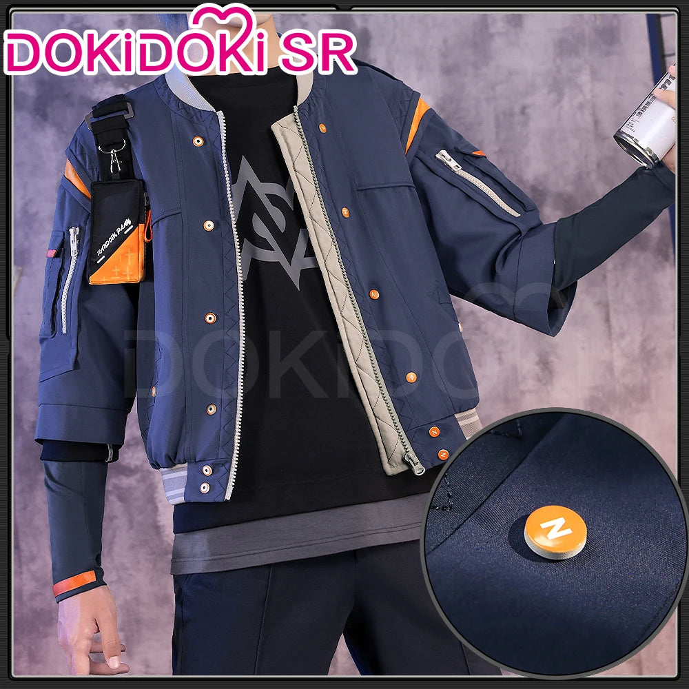 IN STOCK Wise Cosplay Costume Game Zenless Zone Zero Cosplay DokiDoki-SR Wise Cosplay Men Daily Costume Random Paly Wise Wig
