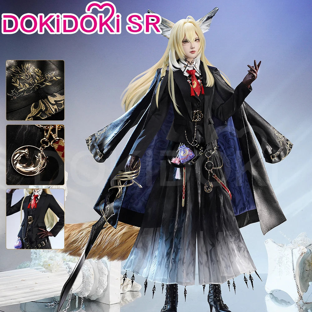 IN STOCK Vulpisfoglia Cosplay Costume Game Arknights DokiDoki-SR Vulpisfoglia Ears Tail Women Halloween Costume