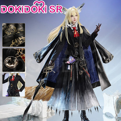 IN STOCK Vulpisfoglia Cosplay Costume Game Arknights DokiDoki-SR Vulpisfoglia Ears Tail Women Halloween Costume
