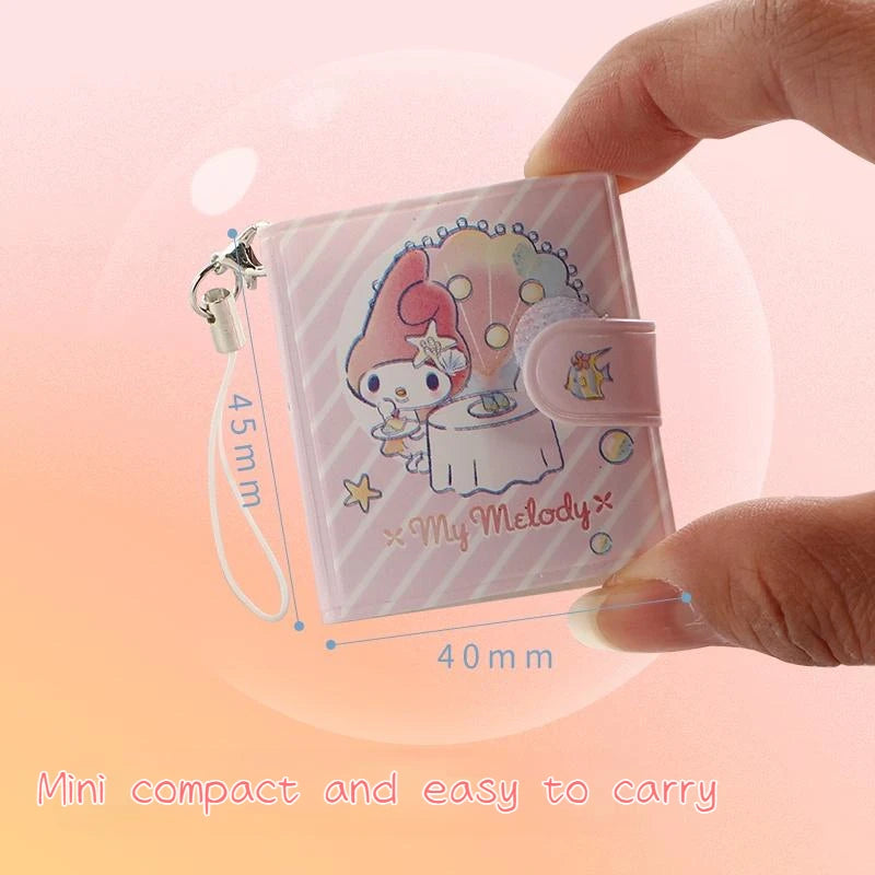 Sanrio Cartoon Mini Notepad Kawaii My Melody Kuromi Cinnamoroll Notebook Portable Pocket Hand Book Stationery Students Supplies