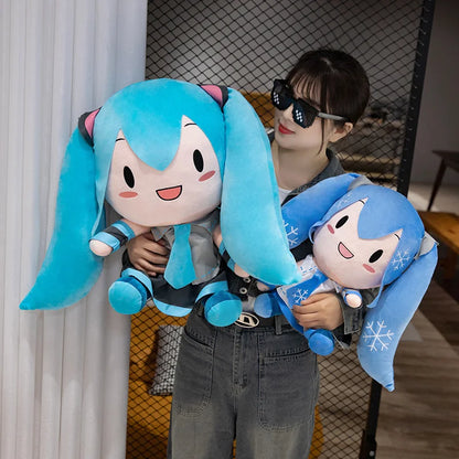 Lovely Hatsune Miku Fufu Plush Toys Preciality Classic Deep Sea Collection SEGA Hatsune Miku Stuffed Doll  Kids Xmas Gifts