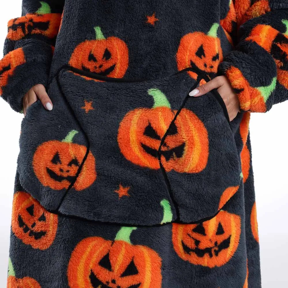 Man Pajamas Winter Long Men Bathrobe with Hood Luxury Fluffy Woman Dressing Gown Warm Halloween Pijamas Home Wear Towel Robe