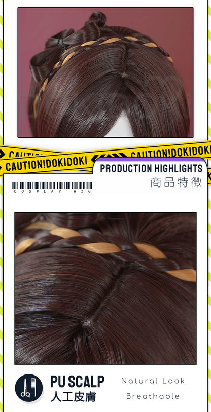 IN STOCK Chiori Wig Game Genshin Impact Cosplay Wig DokiDoki Women Inazuma Fashion Designer Chiori Cosplay Headdress Free Cap