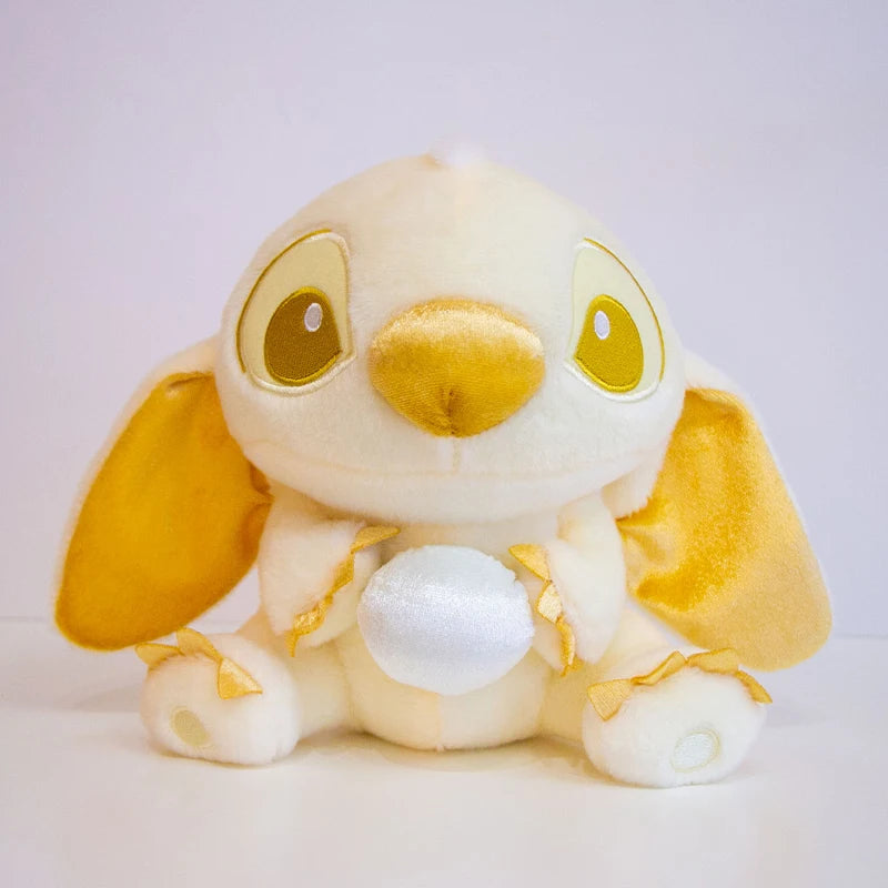 Disney 20cm Lilo and Stitch Plush Toys Kawaii Strawberry Winter Pearls Cosplay Anime Plushie Stich Dolls Soft Stuffed Gift Child