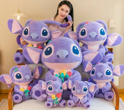 35/55/70CM Big Size Disney Stitch Cute Anime Plush Stuffed Doll Room Decoration Peluche Pillow Kawaii Plushies Ornaments Gifts