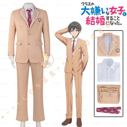 Anime Class No Daikirai Saito Houjou Cosplay Costume School Uniform I'm Getting Married To A Girl I Hate in My Class Women Men