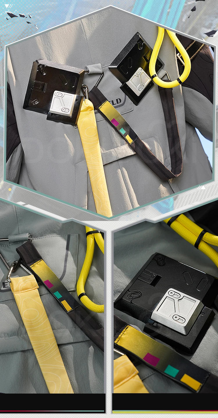 Endministrator A B Cosplay Costume Game Arknights DokiDoki-SR Men Endministrator Cosplay Mask Halloween