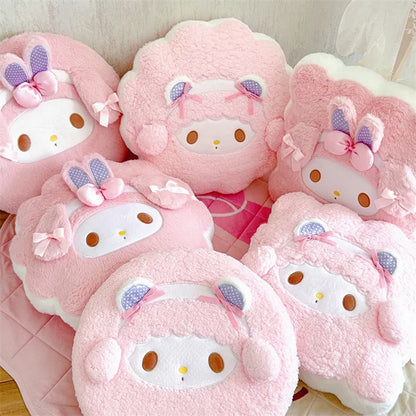 Sanrio My Melody My Sweet Piano Hello Kitty Round Square Plush Pillow Cute Cartoon Anime Home Decor Sofa Cushion Gifts For Girl