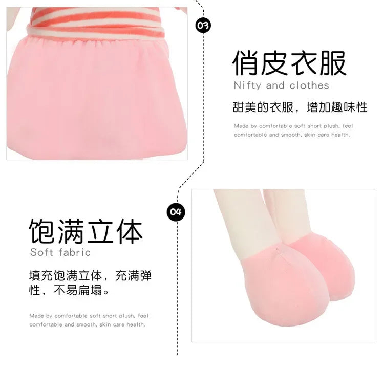 45-130cm Cute Long Legs Rabbit Plush Toy Stuffed Soft Animal Bunny Doll Baby Kids Toys Birthday Gift Christmas Present for Girl