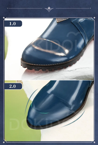 IN STOCK Anaxa Sunday Jiaoqiu Shoes Cosplay Game Honkai: Star Rail Cosplay DokiDoki-SR Men Black Boots Anaxa Cosplay Boots