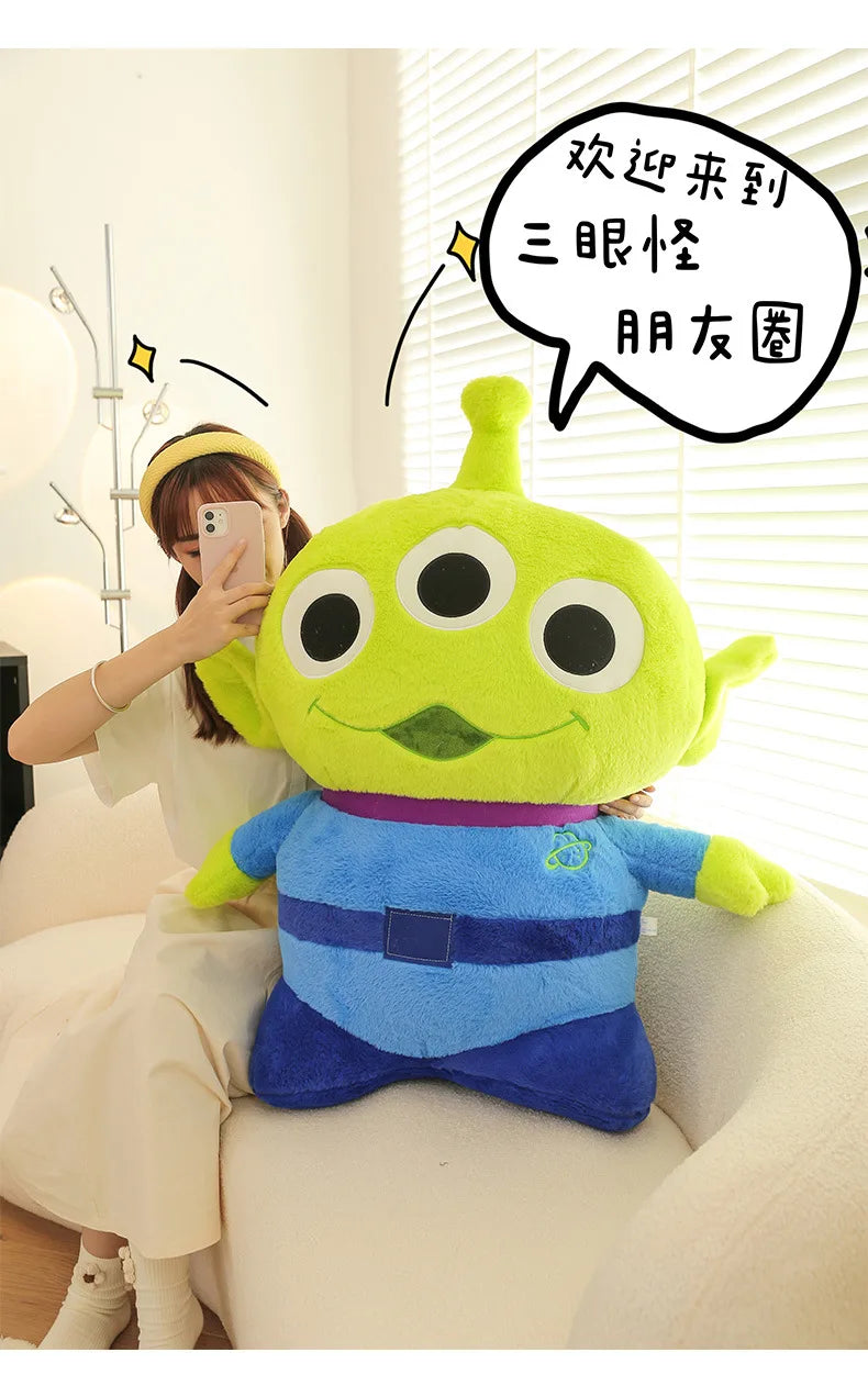 50/70/90cm Super Big Size Alien Disney Cartoon Anime Plush Stuffed Doll Cute Room Decorated Plushie Children Pillow Holiday Gift