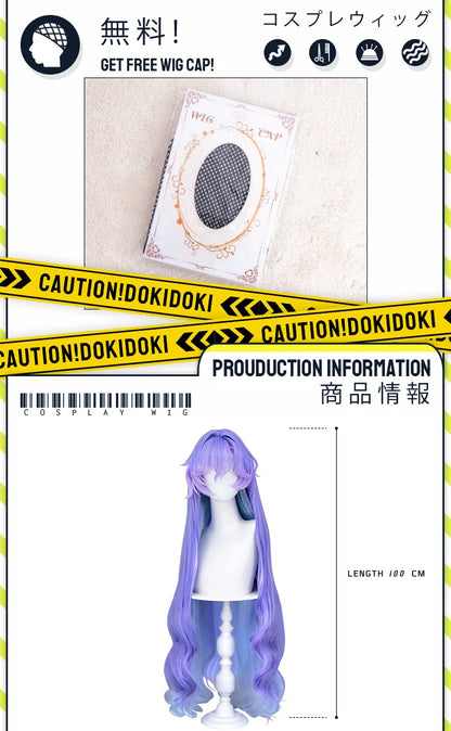 IN STOCK Augusta Cantarella Cartethyia Fleurdelys Iuno Wig Game Wuthering Waves DokiDoki 100cm Wig Cantarella Cosplay Free Cap