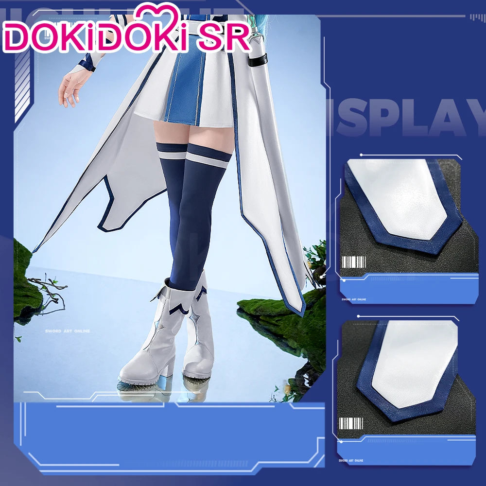 IN STOCK Yuuki Asuna Cosplay Costume Anime Sword Art Online DokiDoki-SR Female Costume Water Elf Asuna Cosplay