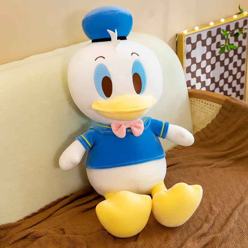 Disney Donald Duck Daisy Giant Plush Dolls Hot Toys Kawaii Soft Pillow Stuffed Animal Couple Dolls Birthday Xmas Gifts for Kids