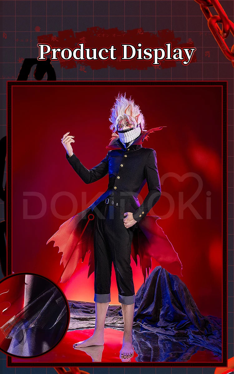 IN STOCK【S-3XL】Okarun Takakura Ken Cosplay Costume Anime Dandadan DokiDoki-SR Men Mask Halloween DAN DA DAN Okarun Plus Size
