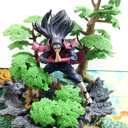 Anime Naruto Shippuden Vibration Stars Senju Hashirama Mokuton Jukai Kajin Deep Forest Emergence Action Figure Toys PVC Model