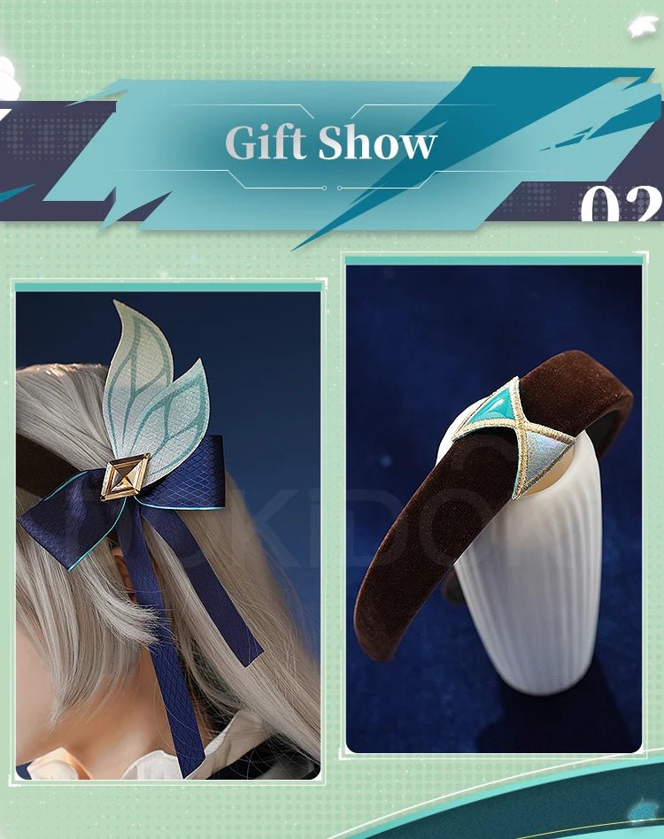 IN STOCK Firefly Cosplay Costume Game Honkai: Star Rail DokiDoki-SR HSR Female Cute Costume Outlet Firefly Cosplay Wig Halloween