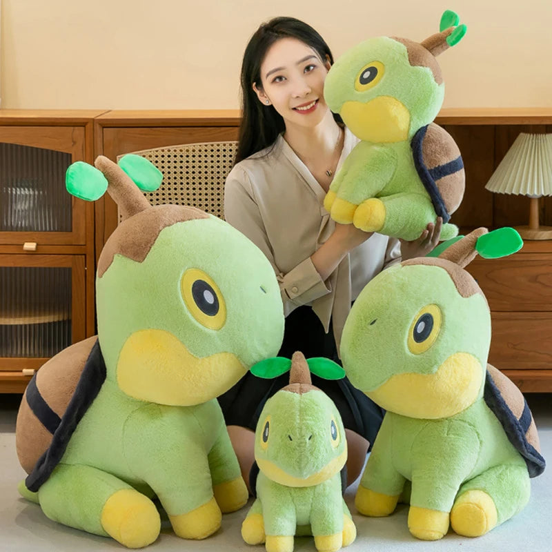 35/80cm Large Turtwig  Pokemon Plush Toys Anime Doll Cute Pillow Cartoon Giant Pokémon Plushie Stuffed Gift for Kids Christmas