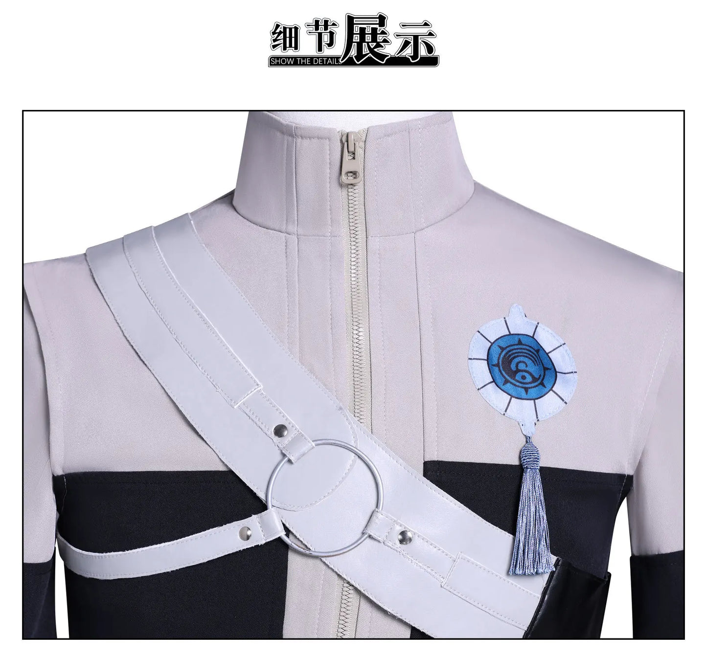 Anime Gachiakuta Zanka Nijiku Cosplay Costume Wig Uniform Earrings Akuta Cleaners Halloween Party for Women Men Carnival Props