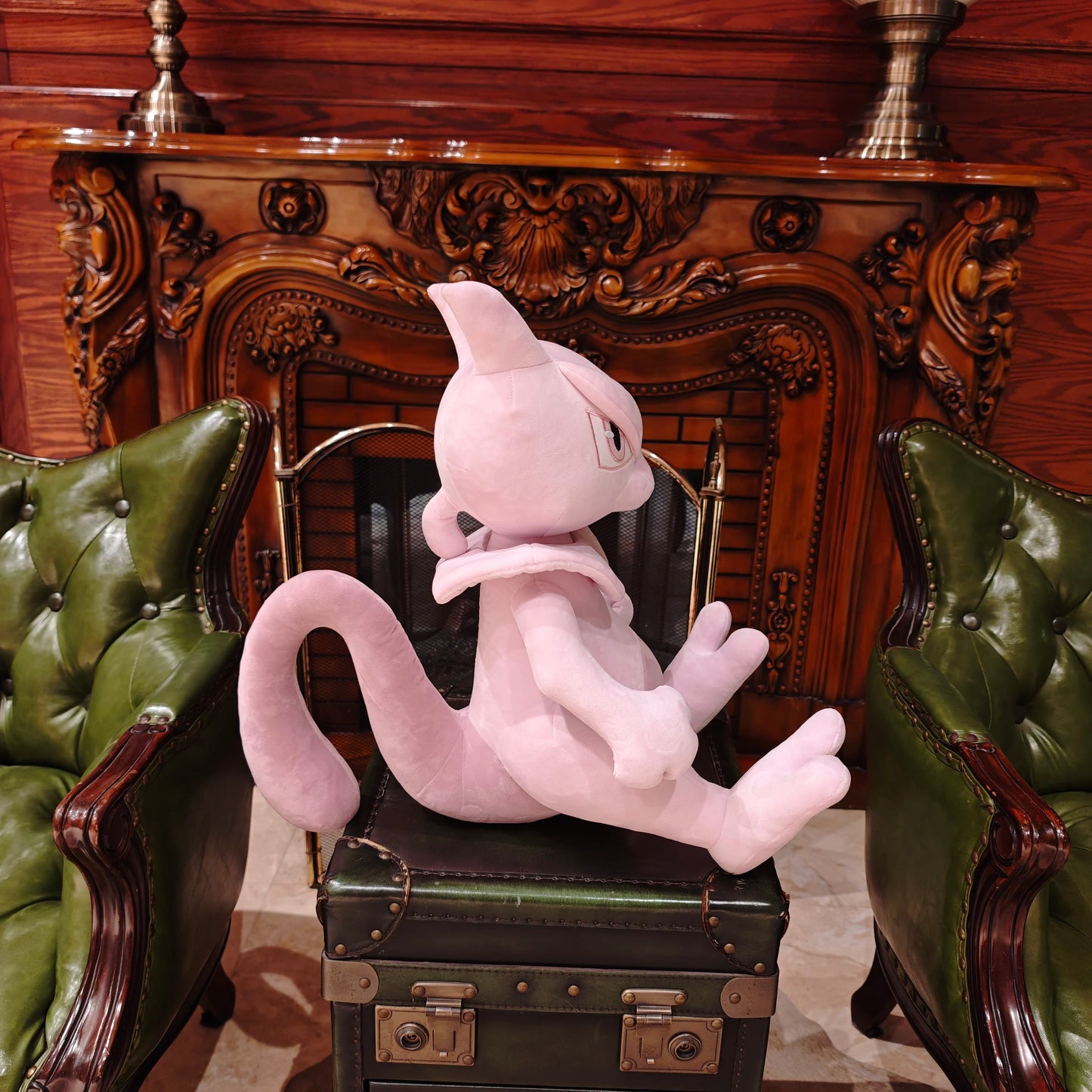 45CM Pokemon Mewtwo Cartoon Anime Peluche Kawaii Stuffed Animal Ornament Comfortable Soft Doll Children Cushion Plush Toy Gift