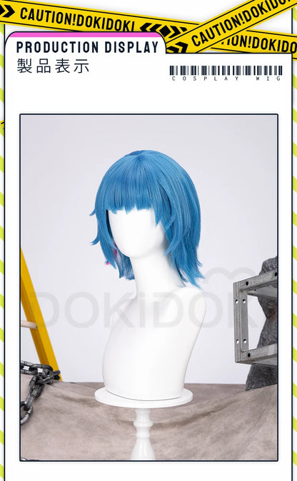 IN STOCK Jinxx Wig Game DokiDoki-R Women 38cm Hair Jinxx Cosplay Mask Tattoo Necklace Nails Bun Wig Luminous Ball Free Cap