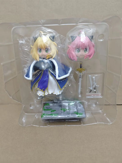 Hot Anime Spy Family Anya Forger Cos Mermaid Ania Hatake Kakashi Figures Cartoon Model Doll Desktop Decoration Statue Kids Toy