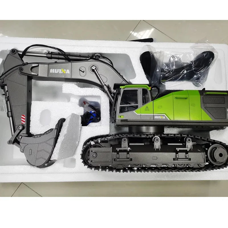 1/14 Huina 1593 582 RC Excavator Dumper Truck Crawler Alloy Tractor Loader 2.4G Radio Control Engineering Toy for Boys