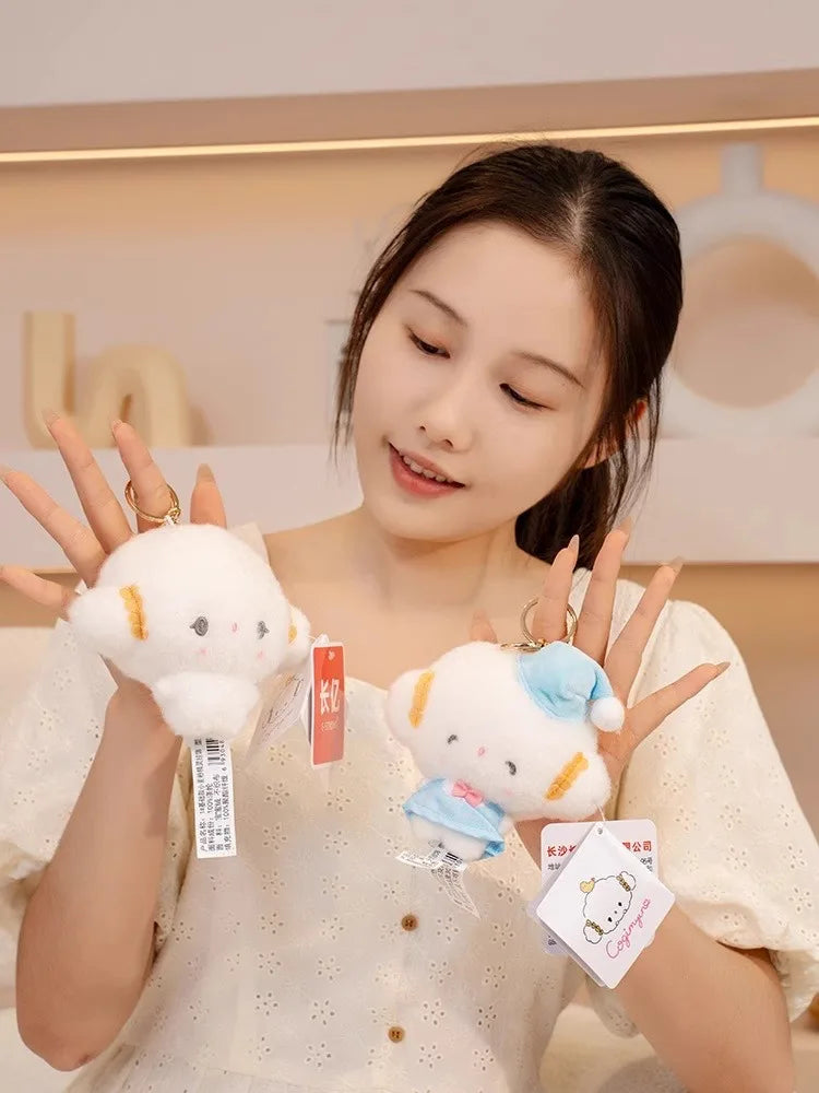 Genuine Sanrio New Kawaii Cute Cogimyun Kogimyun Plush Keychain Stuffed Plush Toy Small Pendant Keyring Birthday Gifts For Girls
